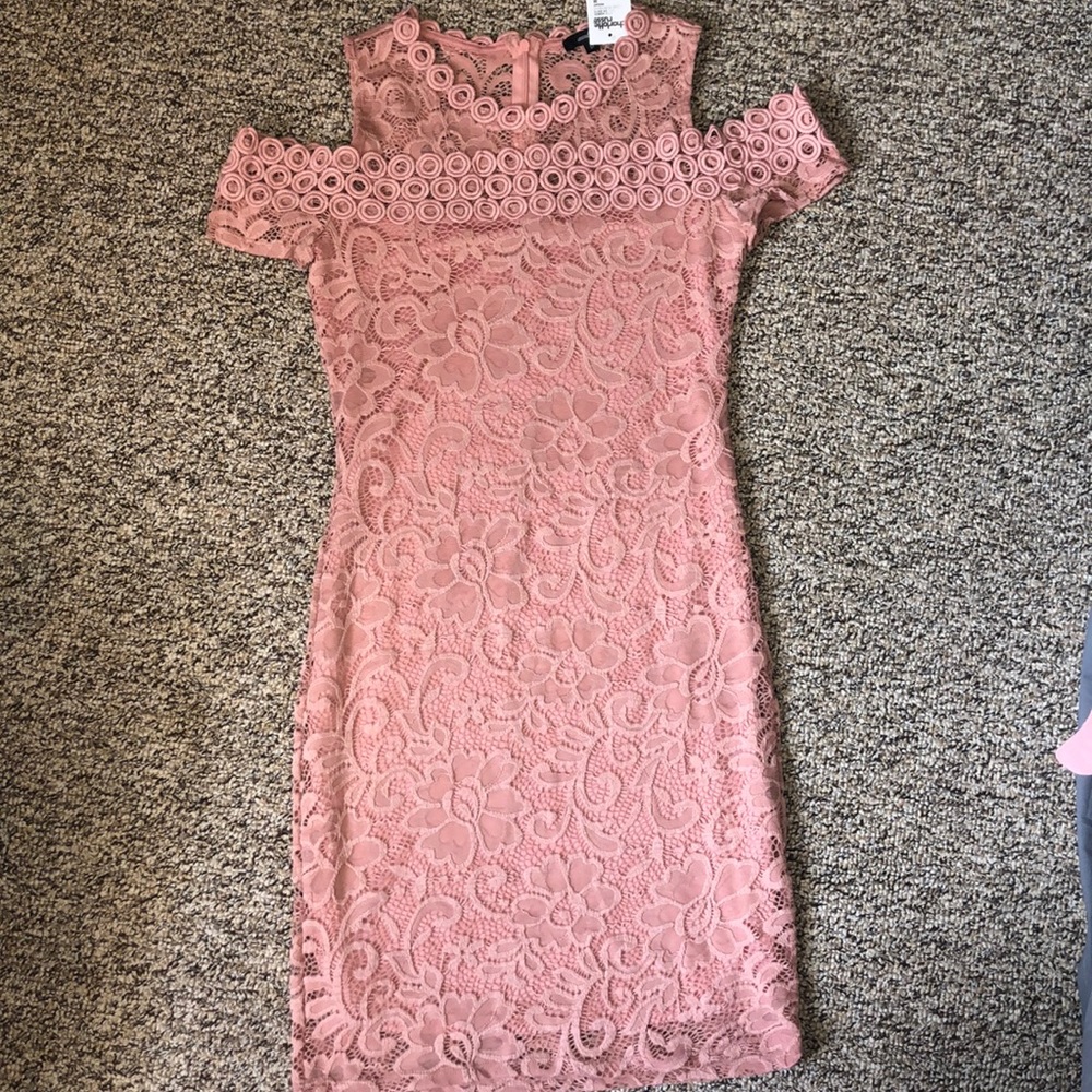 Pink floral dress